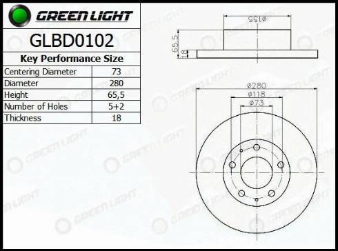 AutomotiveAdriado GLBD0102 - Disque de frein cwaw.fr