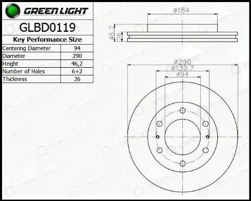 AutomotiveAdriado GLBD0119 - Disque de frein cwaw.fr