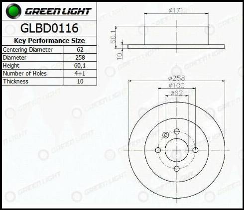 AutomotiveAdriado GLBD0116 - Disque de frein cwaw.fr