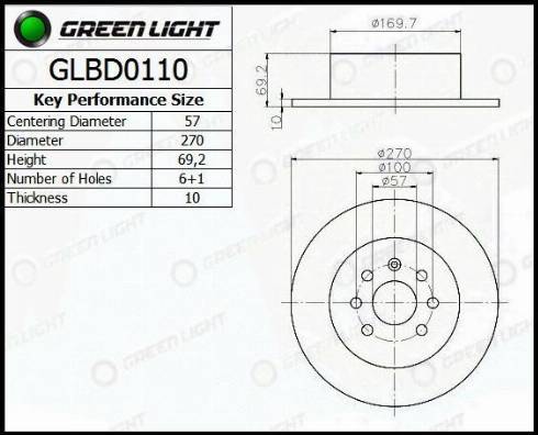 AutomotiveAdriado GLBD0110 - Disque de frein cwaw.fr