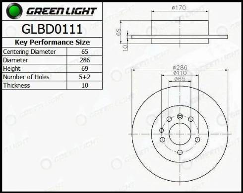 AutomotiveAdriado GLBD0111 - Disque de frein cwaw.fr