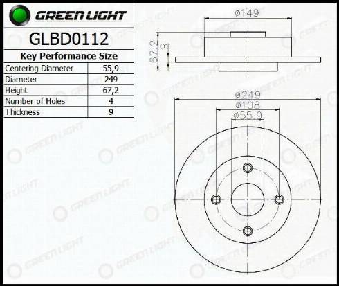 AutomotiveAdriado GLBD0112 - Disque de frein cwaw.fr