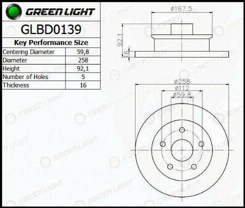 AutomotiveAdriado GLBD0139 - Disque de frein cwaw.fr