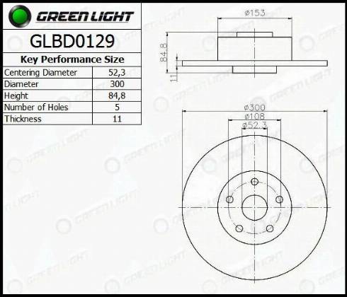 AutomotiveAdriado GLBD0129 - Disque de frein cwaw.fr