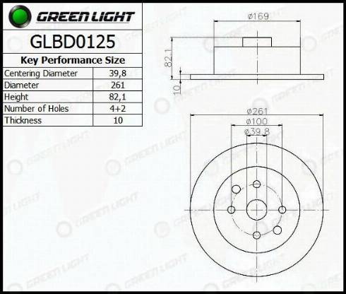 AutomotiveAdriado GLBD0125 - Disque de frein cwaw.fr