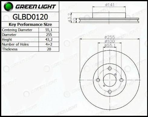 AutomotiveAdriado GLBD0120 - Disque de frein cwaw.fr