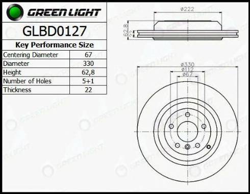 AutomotiveAdriado GLBD0127 - Disque de frein cwaw.fr