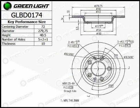 AutomotiveAdriado GLBD0174 - Disque de frein cwaw.fr