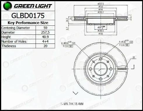 AutomotiveAdriado GLBD0175 - Disque de frein cwaw.fr