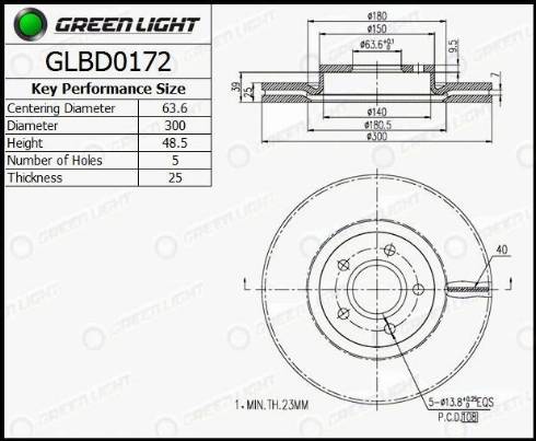 AutomotiveAdriado GLBD0172 - Disque de frein cwaw.fr