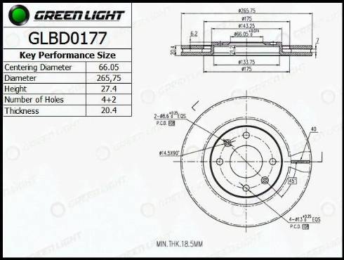 AutomotiveAdriado GLBD0177 - Disque de frein cwaw.fr