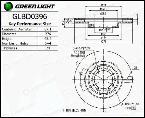 AutomotiveAdriado GLBD0396 - Disque de frein cwaw.fr