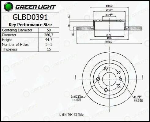 AutomotiveAdriado GLBD0391 - Disque de frein cwaw.fr