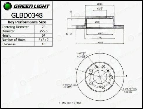 AutomotiveAdriado GLBD0348 - Disque de frein cwaw.fr