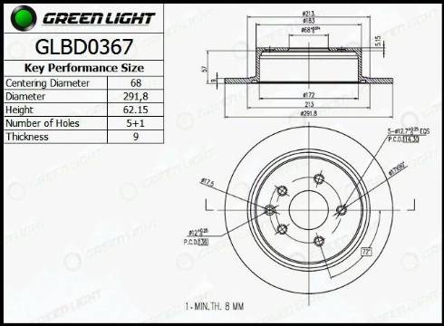 AutomotiveAdriado GLBD0367 - Disque de frein cwaw.fr