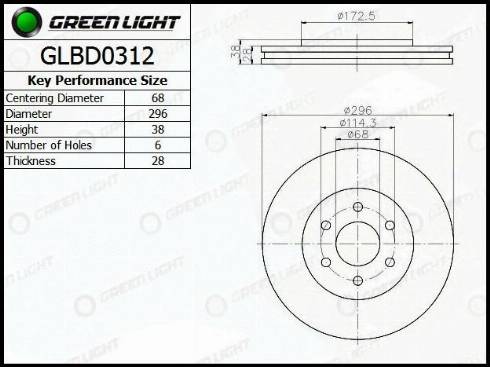 AutomotiveAdriado GLBD0312 - Disque de frein cwaw.fr