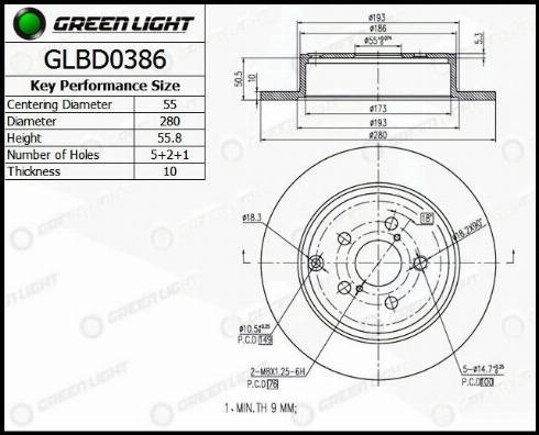 AutomotiveAdriado GLBD0386 - Disque de frein cwaw.fr