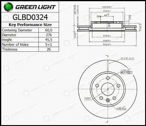 AutomotiveAdriado GLBD0324 - Disque de frein cwaw.fr