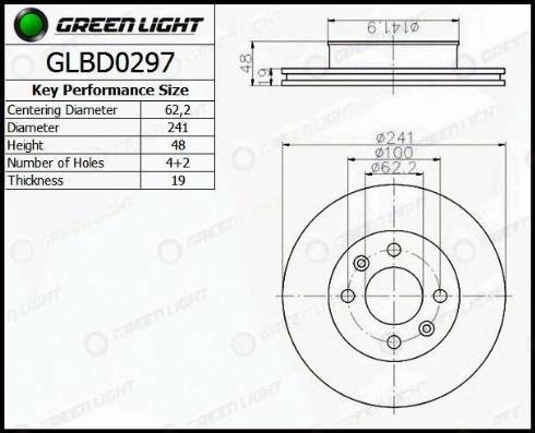 AutomotiveAdriado GLBD0297 - Disque de frein cwaw.fr