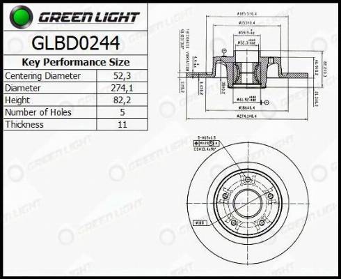 AutomotiveAdriado GLBD0244 - Disque de frein cwaw.fr