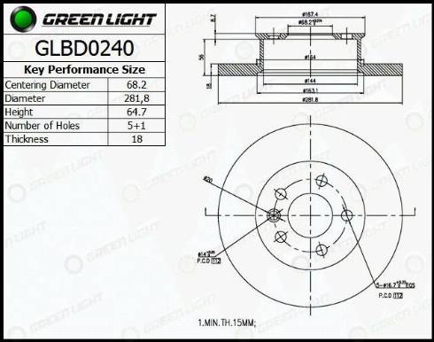 AutomotiveAdriado GLBD0240 - Disque de frein cwaw.fr