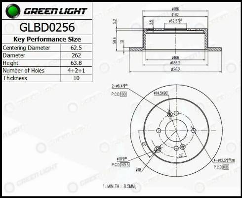 AutomotiveAdriado GLBD0256 - Disque de frein cwaw.fr