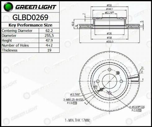 AutomotiveAdriado GLBD0269 - Disque de frein cwaw.fr