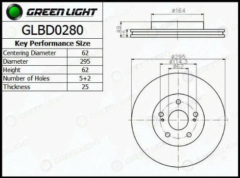 AutomotiveAdriado GLBD0280 - Disque de frein cwaw.fr