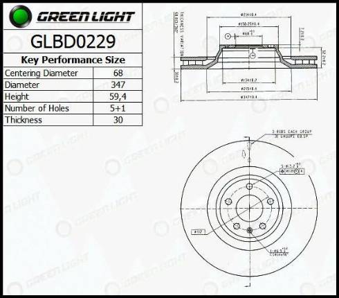 AutomotiveAdriado GLBD0229 - Disque de frein cwaw.fr