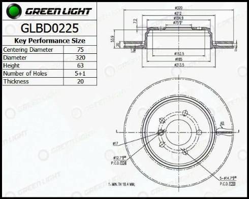 AutomotiveAdriado GLBD0225 - Disque de frein cwaw.fr