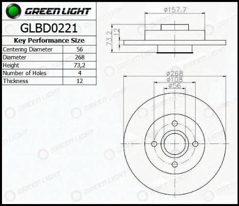 AutomotiveAdriado GLBD0221 - Disque de frein cwaw.fr