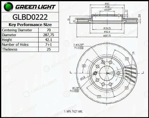 AutomotiveAdriado GLBD0222 - Disque de frein cwaw.fr