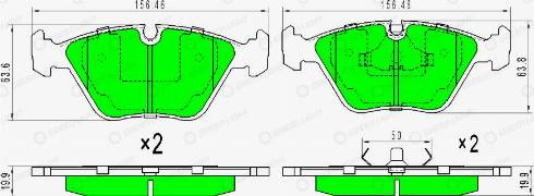 AutomotiveAdriado GLBP0402 - Kit de plaquettes de frein, frein à disque cwaw.fr