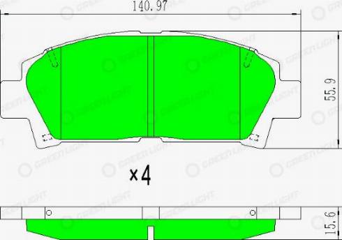 AutomotiveAdriado GLBP0422 - Kit de plaquettes de frein, frein à disque cwaw.fr