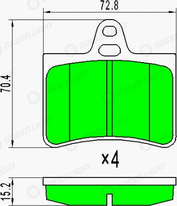 AutomotiveAdriado GLBP0094 - Kit de plaquettes de frein, frein à disque cwaw.fr