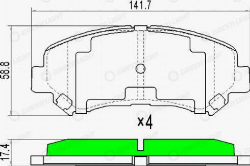 AutomotiveAdriado GLBP0092 - Kit de plaquettes de frein, frein à disque cwaw.fr