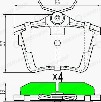 AutomotiveAdriado GLBP0048 - Kit de plaquettes de frein, frein à disque cwaw.fr