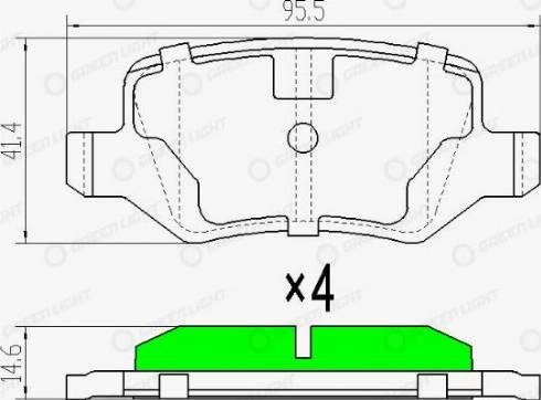 AutomotiveAdriado GLBP0056 - Kit de plaquettes de frein, frein à disque cwaw.fr