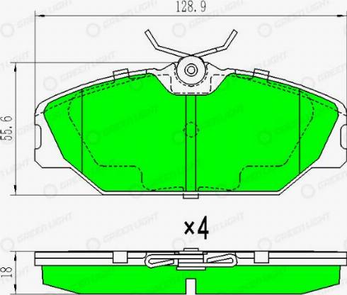 AutomotiveAdriado GLBP0065 - Kit de plaquettes de frein, frein à disque cwaw.fr