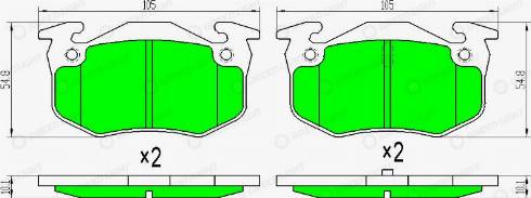 AutomotiveAdriado GLBP0068 - Kit de plaquettes de frein, frein à disque cwaw.fr