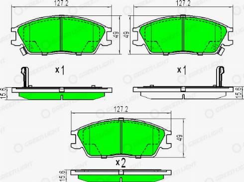 AutomotiveAdriado GLBP0086 - Kit de plaquettes de frein, frein à disque cwaw.fr