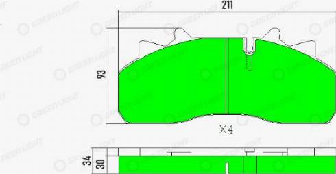 AutomotiveAdriado GLBP008HD - Kit de plaquettes de frein, frein à disque cwaw.fr