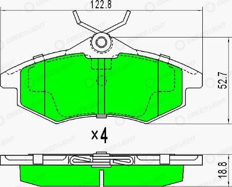 AutomotiveAdriado GLBP0070 - Kit de plaquettes de frein, frein à disque cwaw.fr