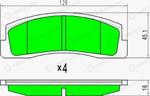 AutomotiveAdriado GLBP0195 - Kit de plaquettes de frein, frein à disque cwaw.fr