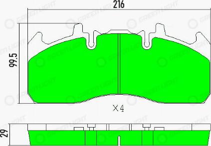 AutomotiveAdriado GLBP014HD - Kit de plaquettes de frein, frein à disque cwaw.fr