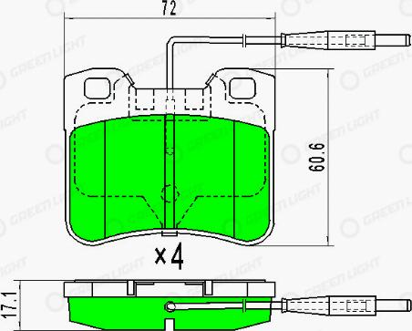 AutomotiveAdriado GLBP0153 - Kit de plaquettes de frein, frein à disque cwaw.fr