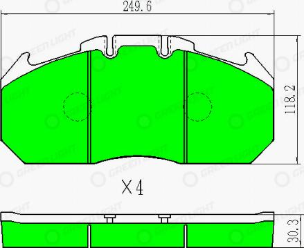 AutomotiveAdriado GLBP015HD - Kit de plaquettes de frein, frein à disque cwaw.fr