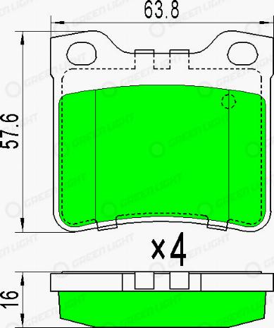 AutomotiveAdriado GLBP0117 - Kit de plaquettes de frein, frein à disque cwaw.fr