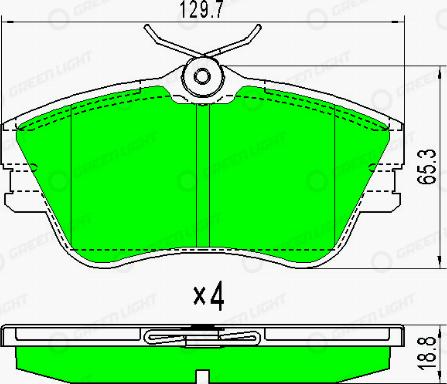 AutomotiveAdriado GLBP0181 - Kit de plaquettes de frein, frein à disque cwaw.fr