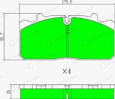 AutomotiveAdriado GLBP013HD - Kit de plaquettes de frein, frein à disque cwaw.fr